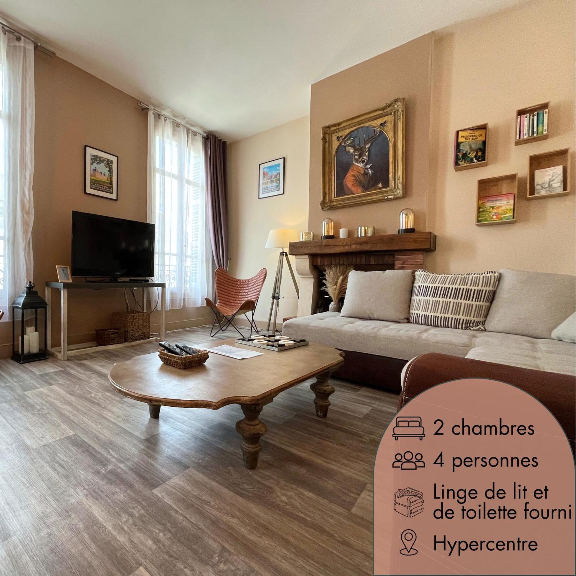 Cote Chateau - Grand Appartement Au Coeur De Blois Bagian luar foto
